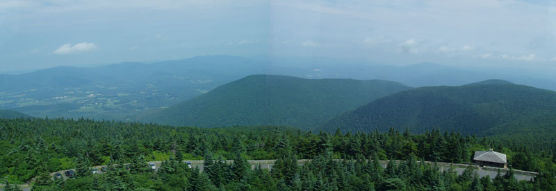 mm 6.3 - The main parking lot at the summit of Mount Greylock, near Bascom Lodge.  Courtesy froto25